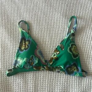 Floral bikini top